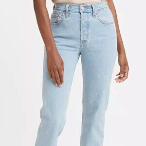 NWT Levi's 501 Original Cropped Women's Jeans in Samba Blues size 31